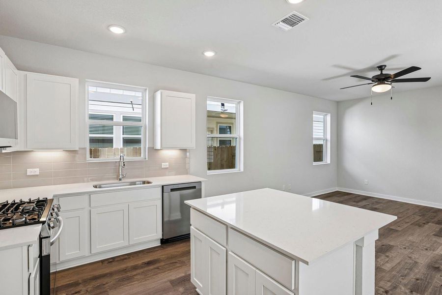 Furnished interior view inside a new home in Avery Centre, Round Rock (Image 6).
