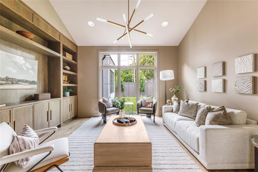 Furnished interior view inside a new home in , Dallas (Image 24). Furnished interior view inside a new home in , Dallas (Image 24).