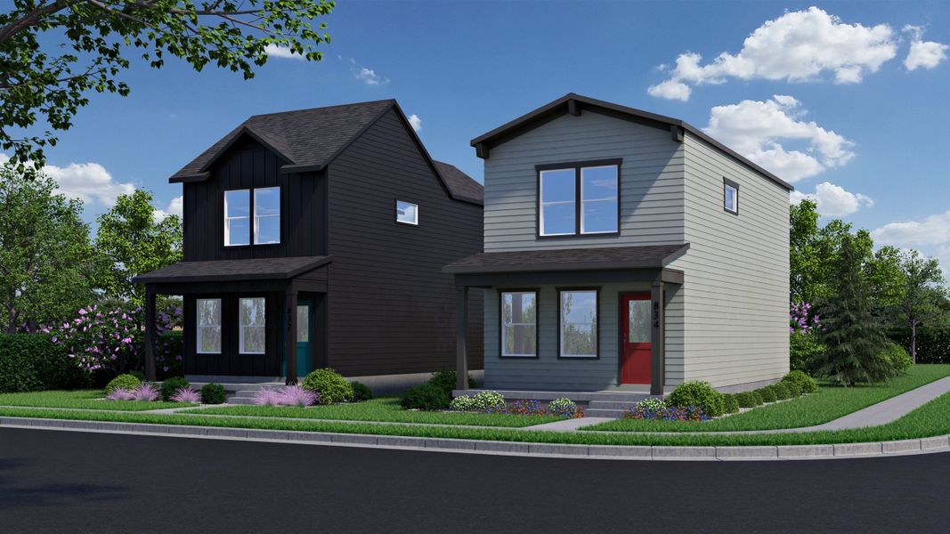 Representative exterior photo of a completed home built from the Magnolia by Hartford Homes in Prairie Song, Windsor, CO (Image 1). Representative exterior photo of a completed home built from the Magnolia by Hartford Homes in Prairie Song, Windsor, CO (Image 1).