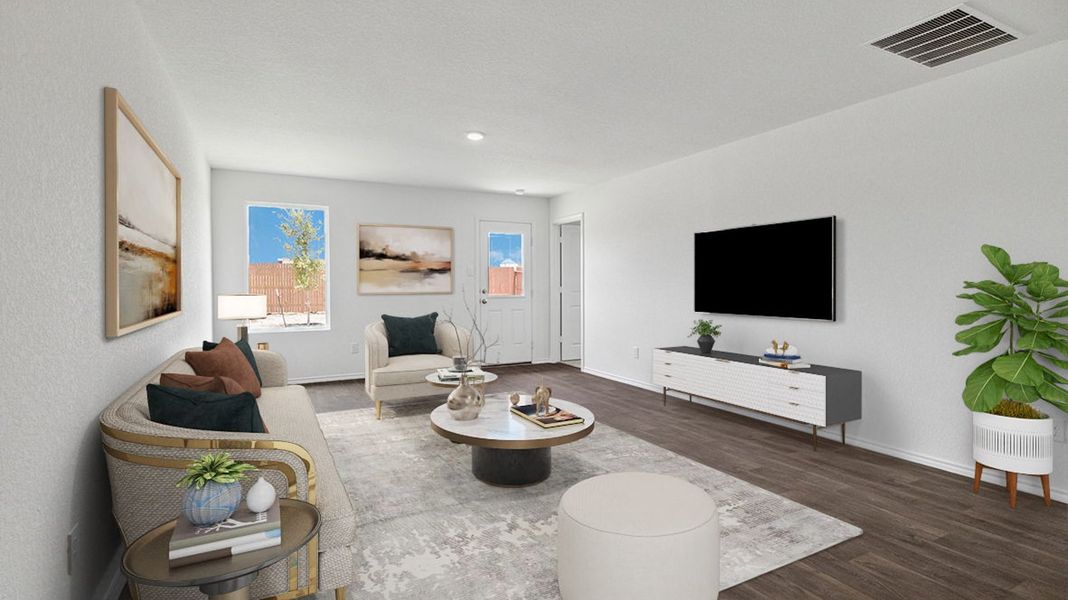 Representative furnished interior of a home built from the Caprock by D.R. Horton in Watermark, Alvin (Image 11).