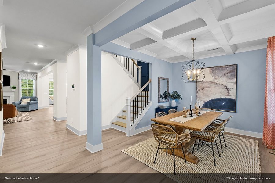 Furnished interior view inside a new home in Sweetbrier, Durham (Image 9).