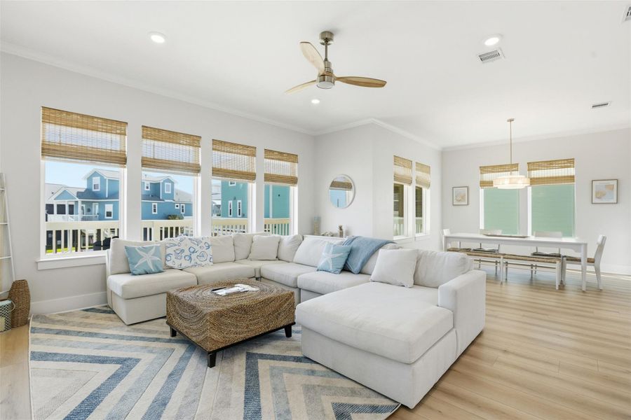 Furnished interior view inside a new home in , Galveston (Image 13).