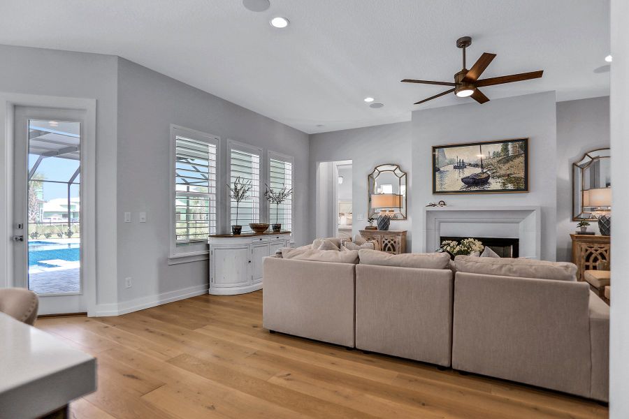 Representative furnished interior of a home built from the Lola - Hidden Creek by MasterCraft Builder Group in SilverLeaf, St. Augustine (Image 7).