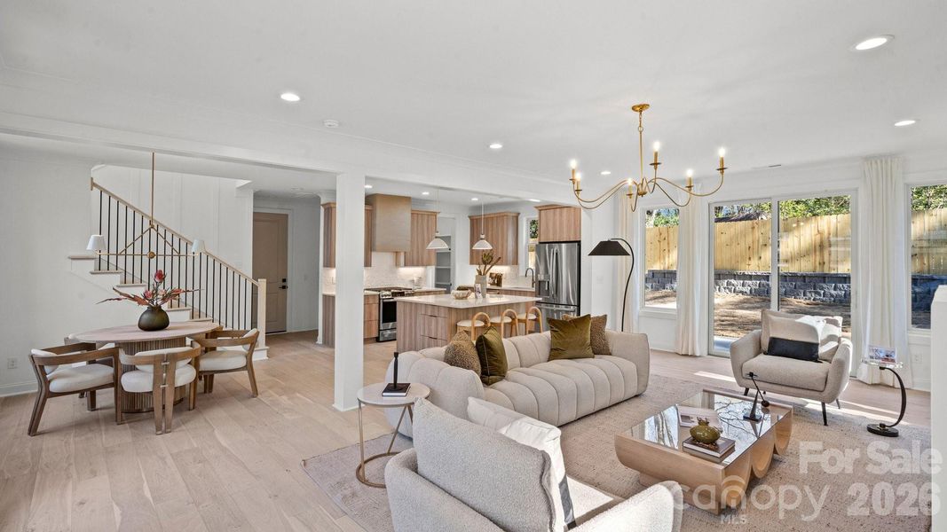 Furnished interior view inside a new home in , Charlotte (Image 6).