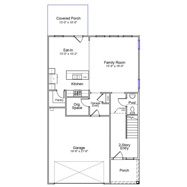 2D floor plan layout of this home in Sweetbrier, Durham, NC (Image 2). 2D floor plan layout of this home in Sweetbrier, Durham, NC (Image 2).