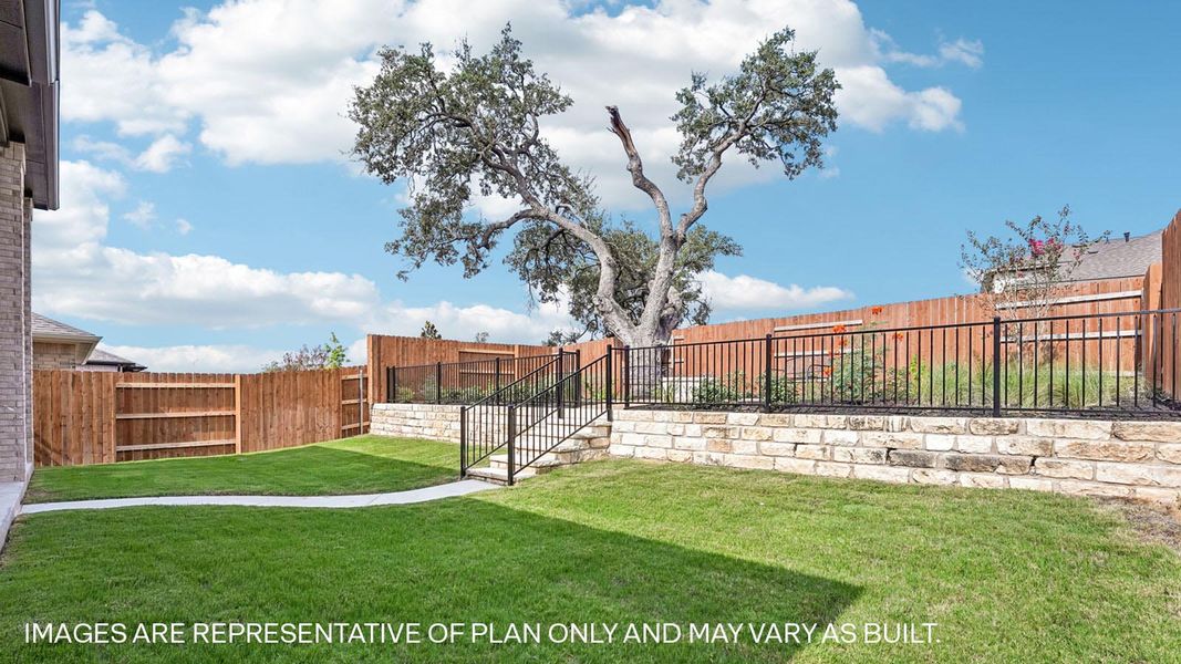 Representative exterior details of a home built from the The Garrett by D.R. Horton in The Enclave at Bar W Ranch, Leander (Image 23).