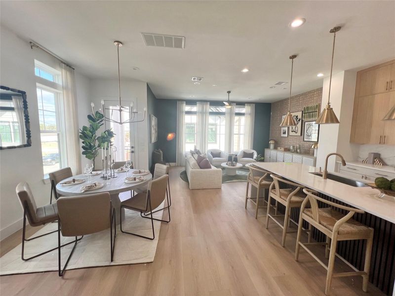 Furnished interior view inside a new home in Thornton Oaks, Houston (Image 34).