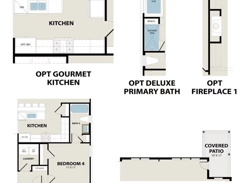 2D floor plan layout of this home in Meadow Ridge Estates, Josephine, TX (Image 4). 2D floor plan layout of this home in Meadow Ridge Estates, Josephine, TX (Image 4).