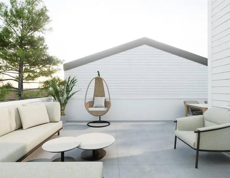 Exterior details and patio area of a home in , Houston (Image 4).