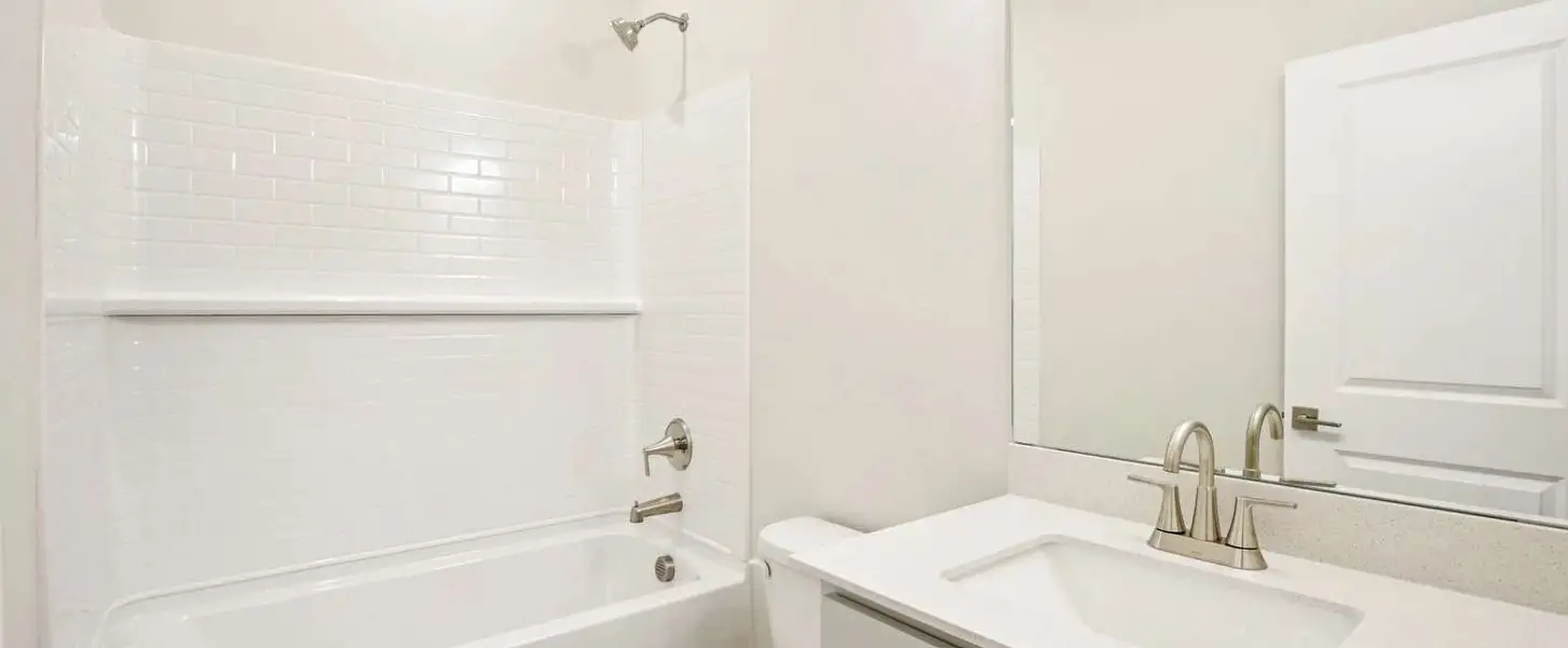 Bathroom 2 located between bedroom 2 and 3 Representative images and renderings are for illustrative purposes this home will feature our standard collection Bathroom 2 located between bedroom 2 and 3 Representative images and renderings are for illustrative purposes this home will feature our standard collection