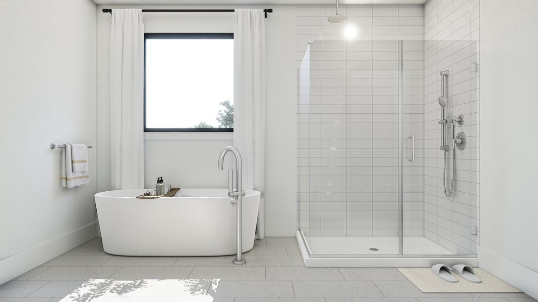 Primary Plus Bath with freestanding tub