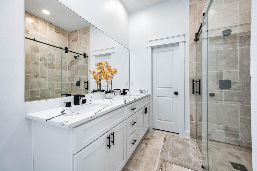 Furnished interior view inside a new home in , Needville (Image 8).
