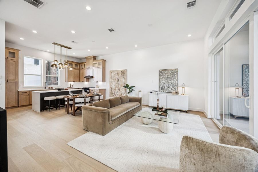 Furnished interior view inside a new home in , Houston (Image 17).