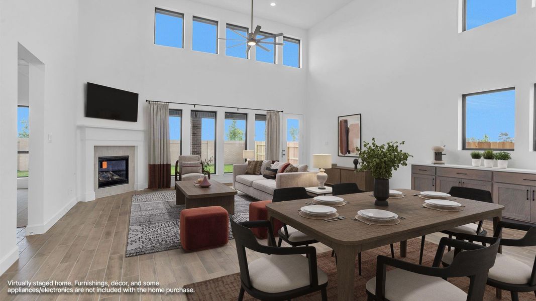 Furnished interior view inside a new home in Midline, Houston (Image 5). Furnished interior view inside a new home in Midline, Houston (Image 5).