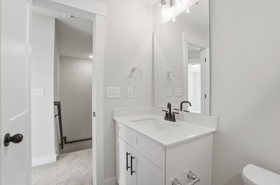 Furnished interior view inside a new home in Blythe Mill Townhomes, Waxhaw (Image 13).