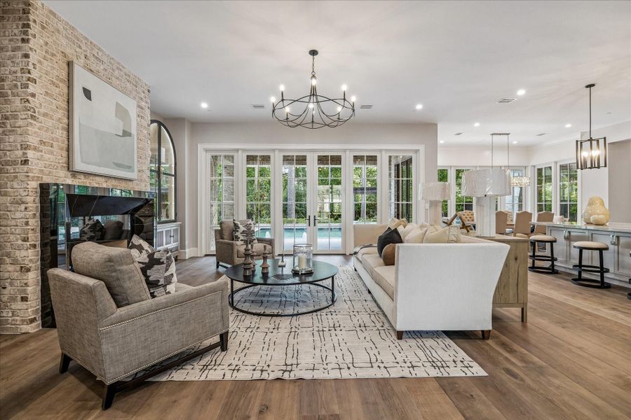 Furnished interior view inside a new home in , Bunker Hill Village (Image 13).