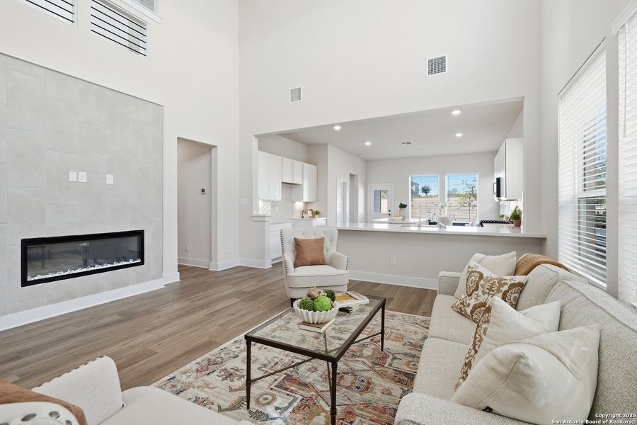 Furnished interior view inside a new home in Hunters Ranch, San Antonio (Image 13).