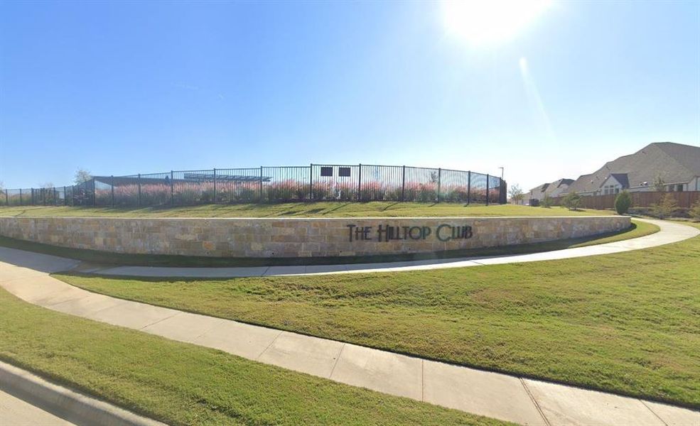 View of community with a lawn