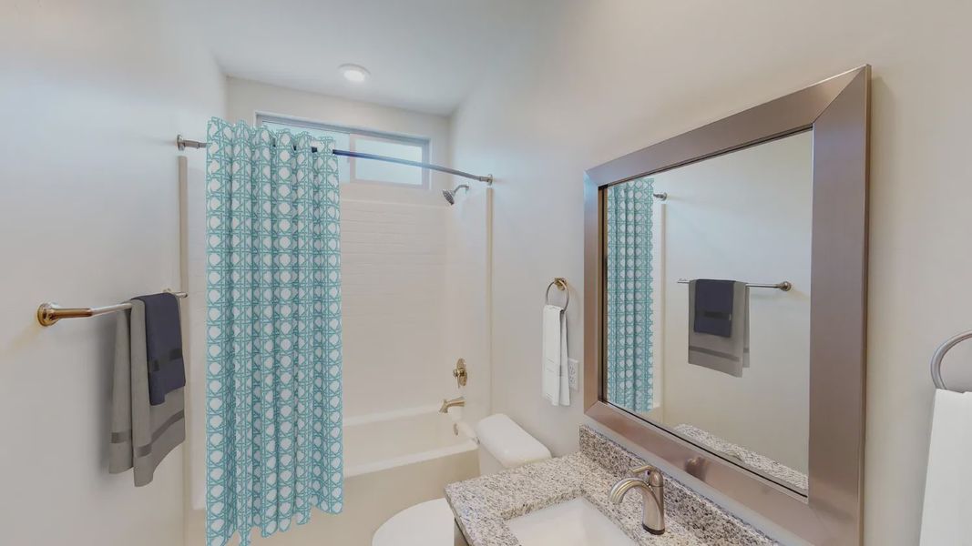 Representative furnished interior of a home built from the 201 by Elliott Homes in Las Barrancas, Yuma (Image 26).