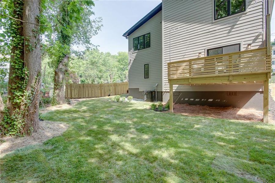 Exterior details and patio area of a home in , Atlanta (Image 3). Exterior details and patio area of a home in , Atlanta (Image 3).