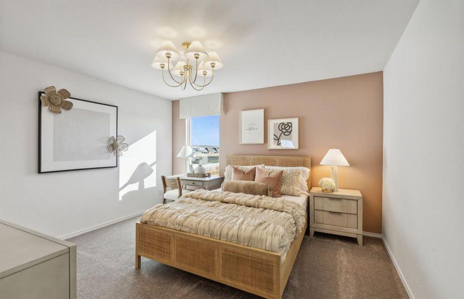 *Model Representation - Spacious secondary bedroom with a large window *Model Representation - Spacious secondary bedroom with a large window