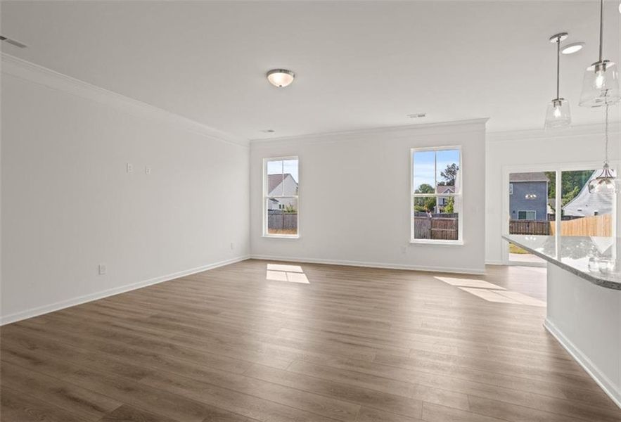 Spacious, unfurnished interior of a new home in Villas at Dawsonville, Dawsonville (Image 8). Spacious, unfurnished interior of a new home in Villas at Dawsonville, Dawsonville (Image 8).