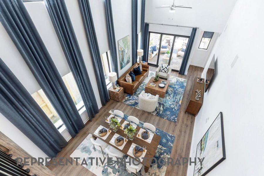 Furnished interior view inside a new home in Santa Rita Ranch, Liberty Hill (Image 13).