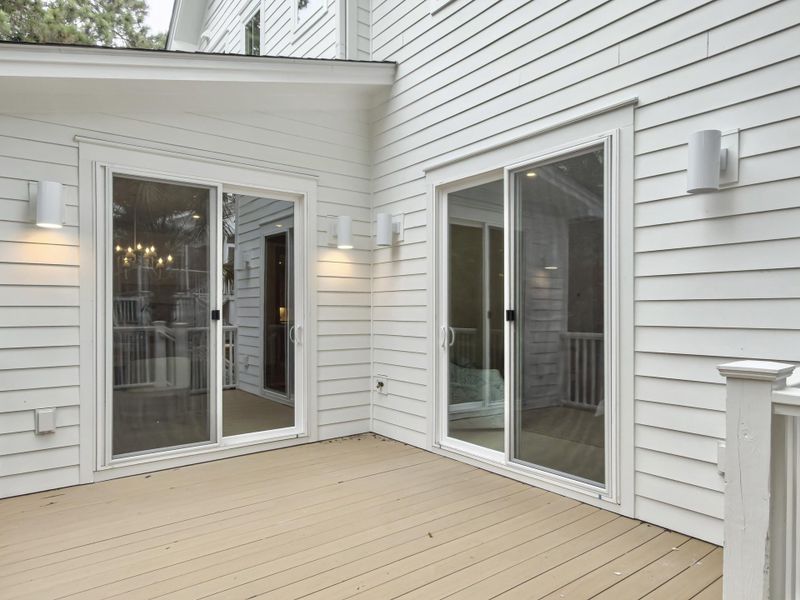 Exterior details and patio area of a home in , Isle Of Palms (Image 38). Exterior details and patio area of a home in , Isle Of Palms (Image 38).