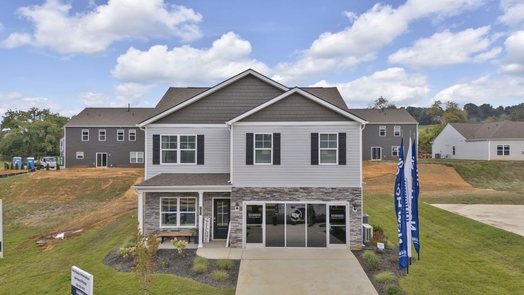 Front exterior of a new home in Emory Creek, Harriman, TN, highlighting curb appeal (Image 24).
