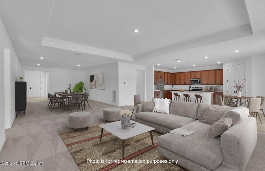 Furnished interior view inside a new home in Hyland Trail, Green Cove Springs (Image 10).