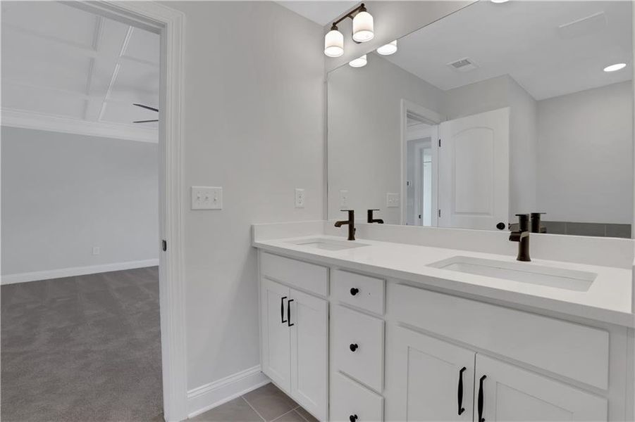 Furnished interior view inside a new home in Villas at Dawsonville, Dawsonville (Image 8).