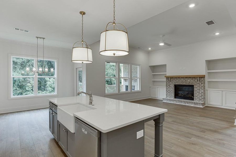 Furnished interior view inside a new home in , Sugar Hill (Image 16). Furnished interior view inside a new home in , Sugar Hill (Image 16).