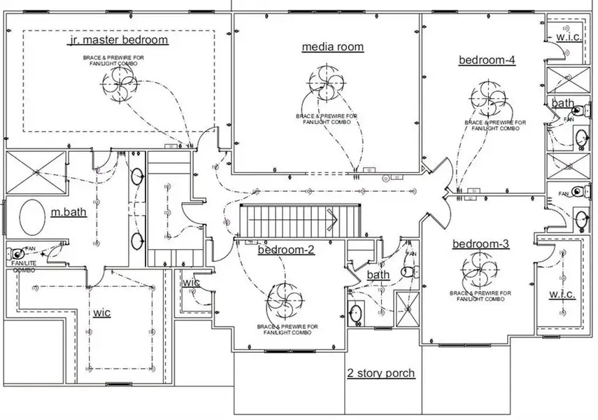 2D floor plan layout of this home in , Buford, GA (Image 4).