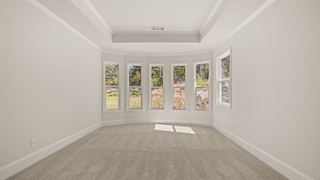 Representative unfurnished interior of a home built from the WINDSOR by D.R. Horton in Butner Estates, South Fulton (Image 47).