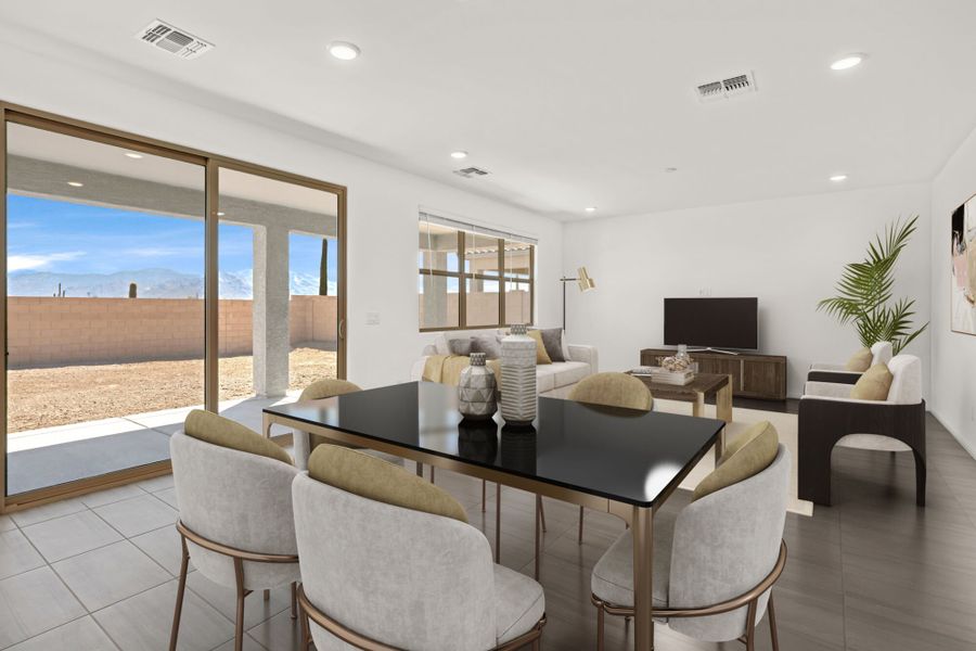 Furnished interior view inside a new home in Silverbell Ridge, Marana (Image 3).