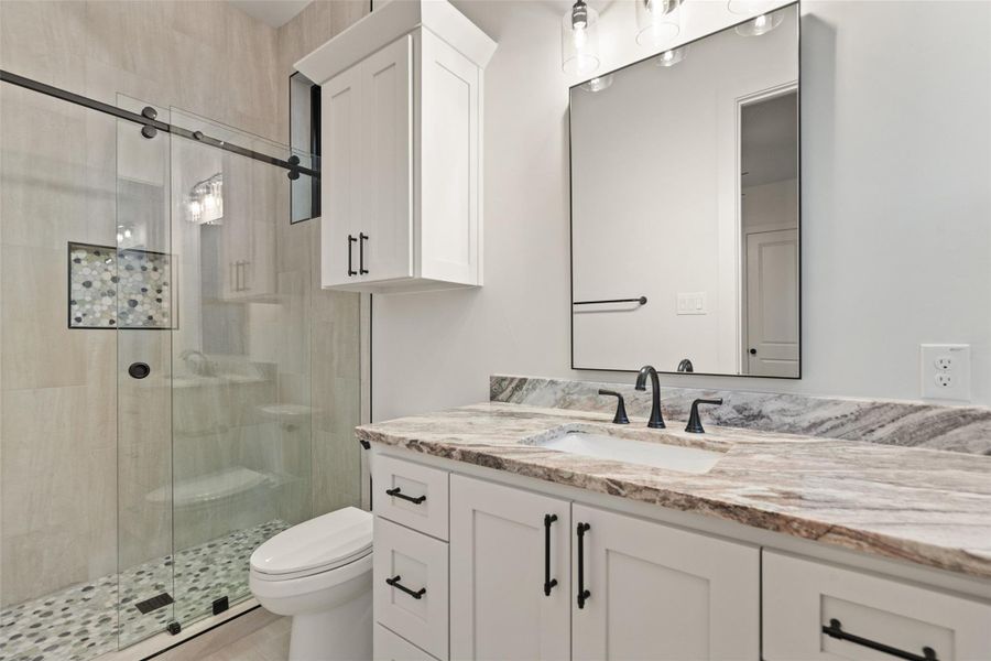 Furnished interior view inside a new home in , Granite Shoals (Image 35).