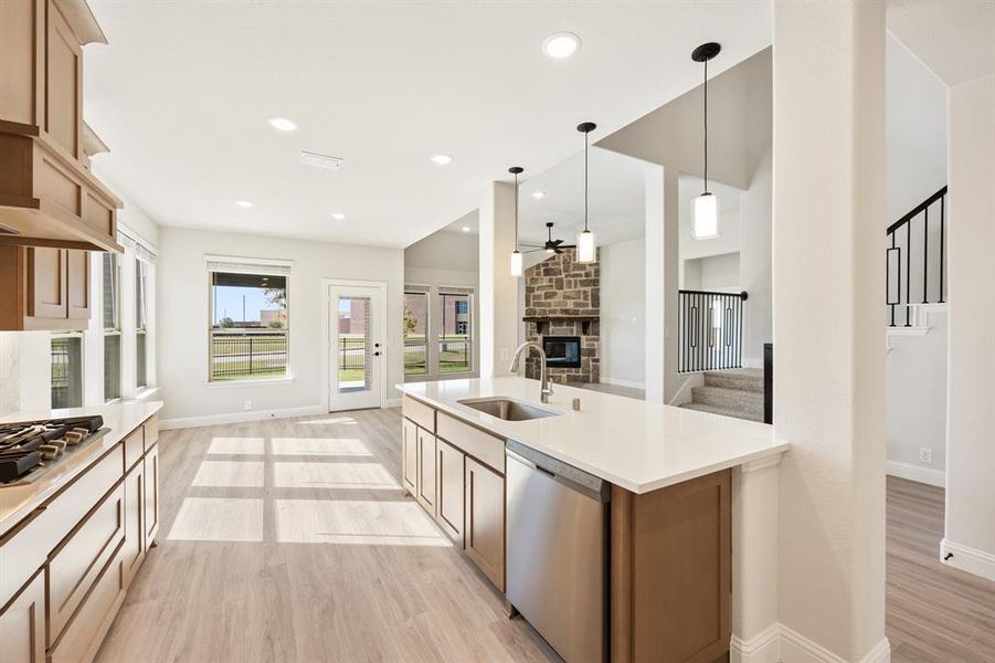 Furnished interior view inside a new home in Ridge Ranch Classic 60, Mesquite (Image 10).