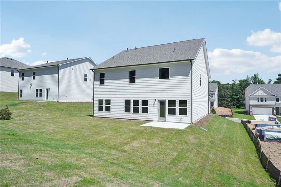 Front exterior of a new home in The Estates at Casteel, Bethlehem, GA, highlighting curb appeal (Image 22).