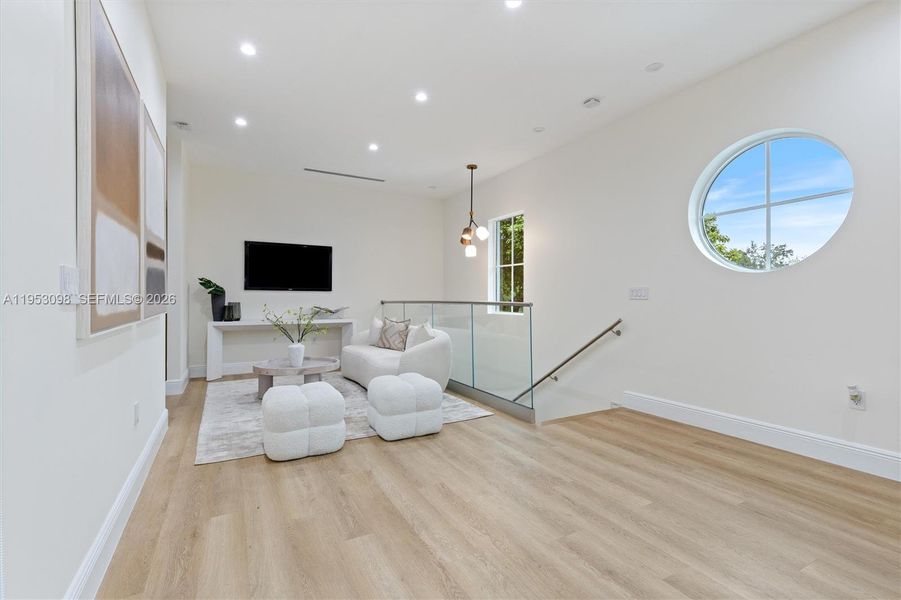 Furnished interior view inside a new home in , Miami (Image 12).