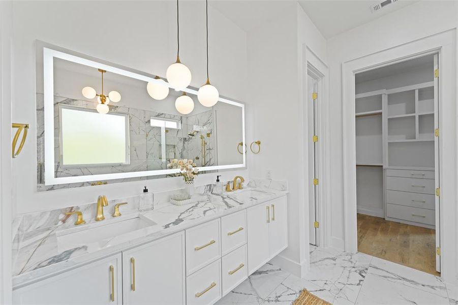 Furnished interior view inside a new home in , Weatherford (Image 32).