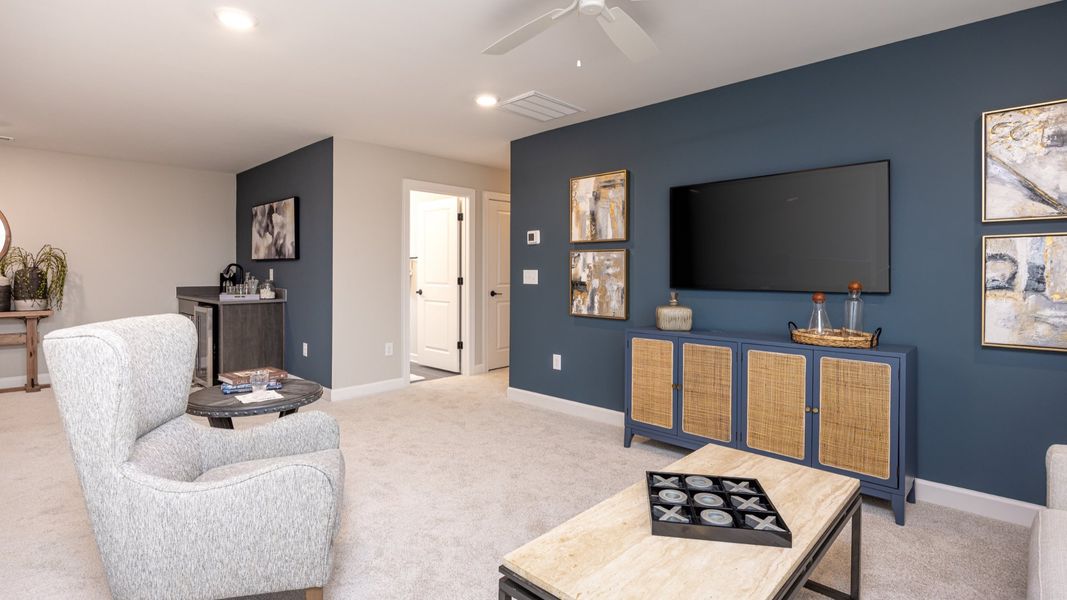 Furnished interior view inside a new home in The Courtyards at Oak Grove, Durham (Image 19).