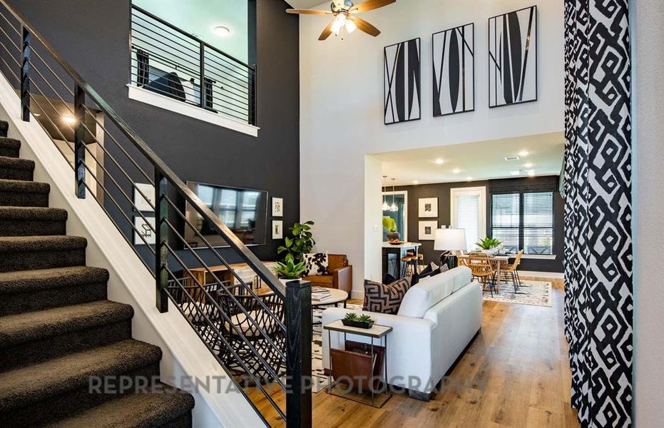 Furnished interior view inside a new home in The Parks at Wilson Creek: 40ft. lots, Celina (Image 27). Furnished interior view inside a new home in The Parks at Wilson Creek: 40ft. lots, Celina (Image 27).