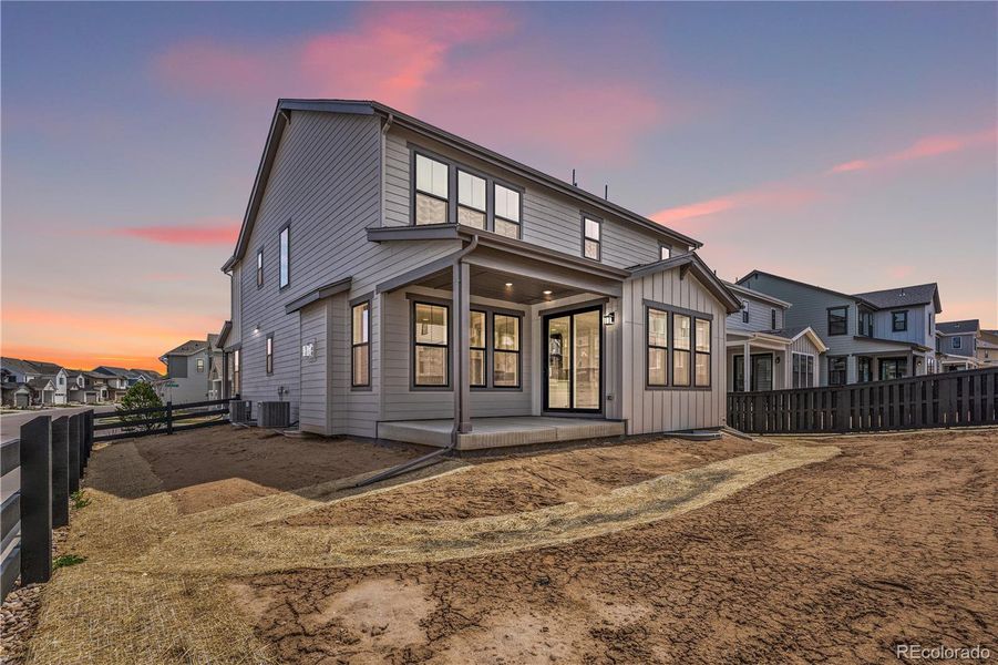 Exterior details and patio area of a home in Stargaze at Solstice, Littleton (Image 3). Exterior details and patio area of a home in Stargaze at Solstice, Littleton (Image 3).