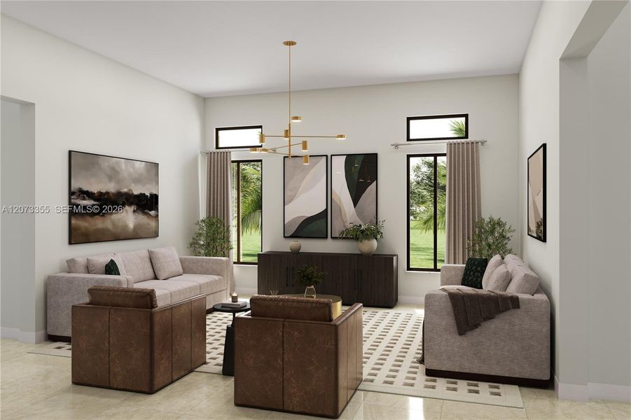 Furnished interior view inside a new home in Parkland Royale, Parkland (Image 6). Furnished interior view inside a new home in Parkland Royale, Parkland (Image 6).