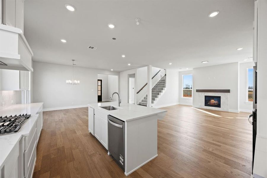 Furnished interior view inside a new home in , Celina (Image 6). Furnished interior view inside a new home in , Celina (Image 6).