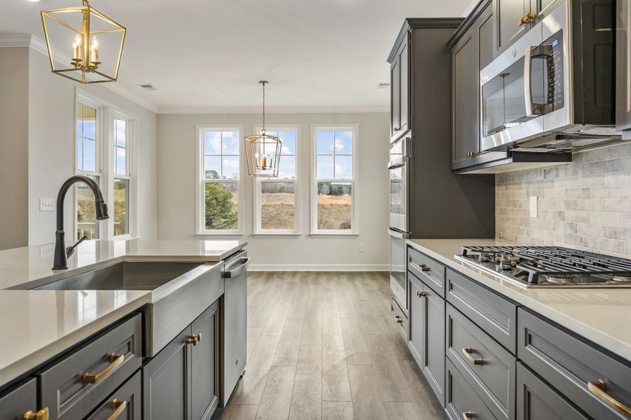 Furnished interior view inside a new home in Ridgecrest at Midway, Anderson (Image 11).