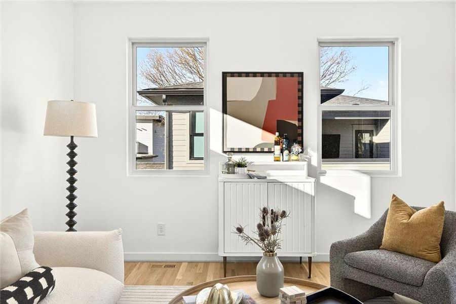 Furnished interior view inside a new home in , Atlanta (Image 11).