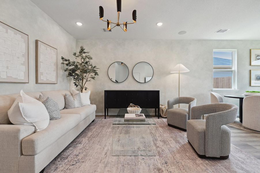 Furnished interior view inside a new home in Legacy Park, Houston (Image 12).