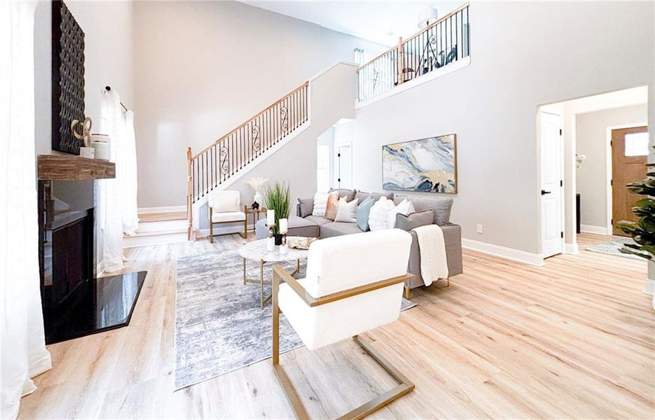 Furnished interior view inside a new home in , Monticello (Image 10).