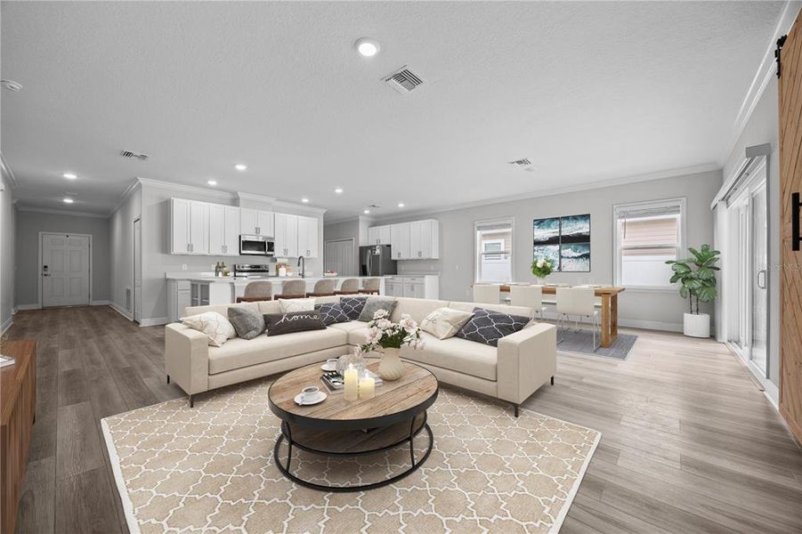 Furnished interior view inside a new home in , Newberry (Image 14).